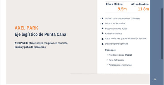 Naves alquiler Punta Cana AXEL PARK
